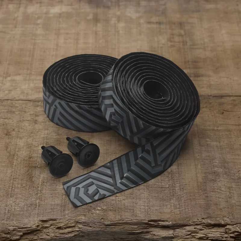 PRO Pioneer Team kerékpár kormánybandázs - fekete/szürke - 2