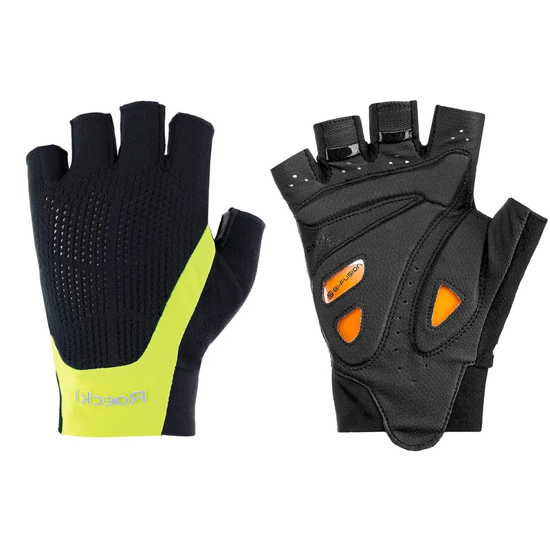 ROECKL Icon rövid ujjú kerékpáros kesztyű - sárga - 8.5