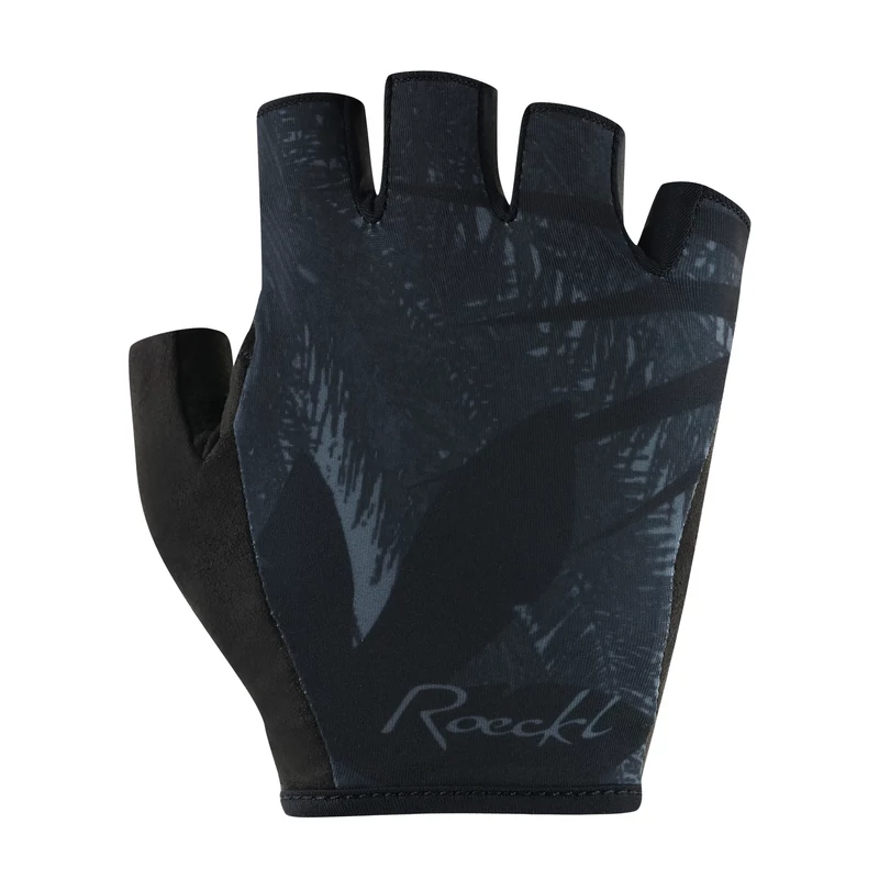ROECKL Dedna rövid ujjú kerékpáros kesztyű - fekete - 6.0