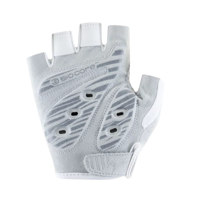 ROECKL Dedna rövid ujjú kerékpáros kesztyű - fehér - 6.0 - 2