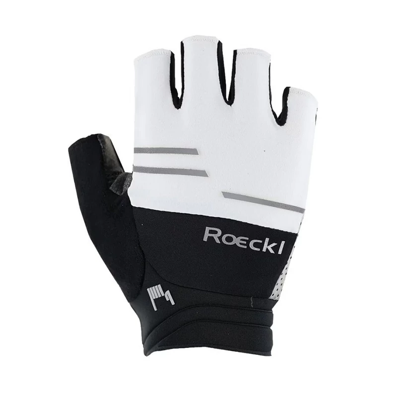ROECKL Iguna rövid ujjú kerékpár kesztyű - fehér/fekete - 11.0