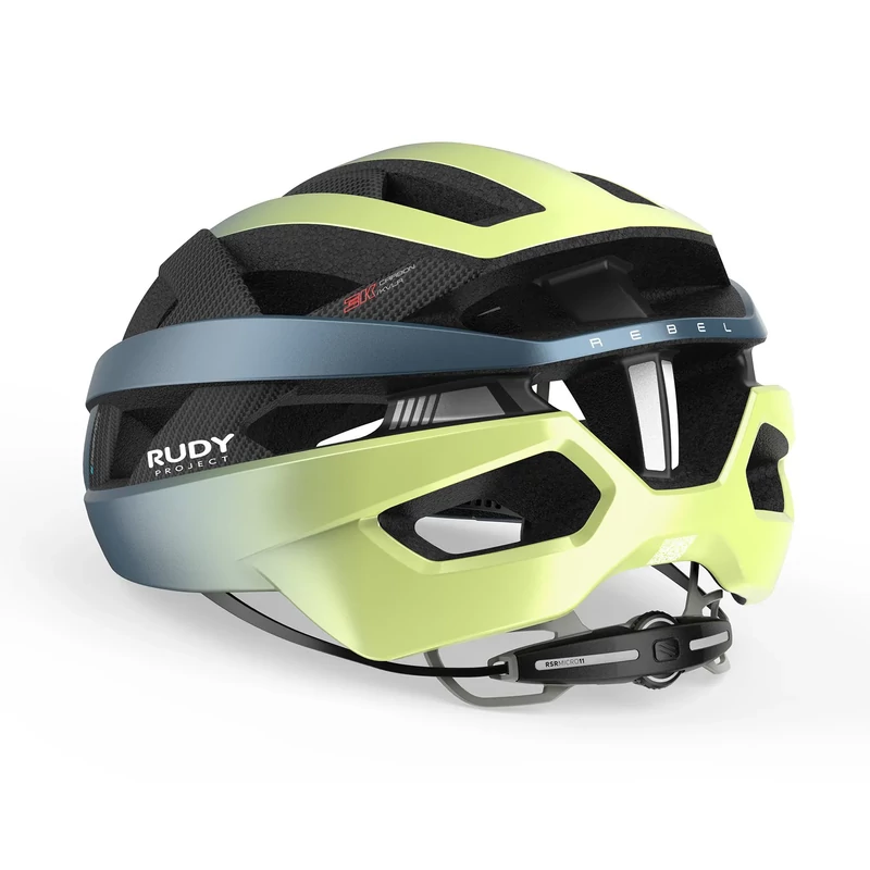 RUDY PROJECT Rebel kerékpáros sisak - kék/zöld - S/M - 4
