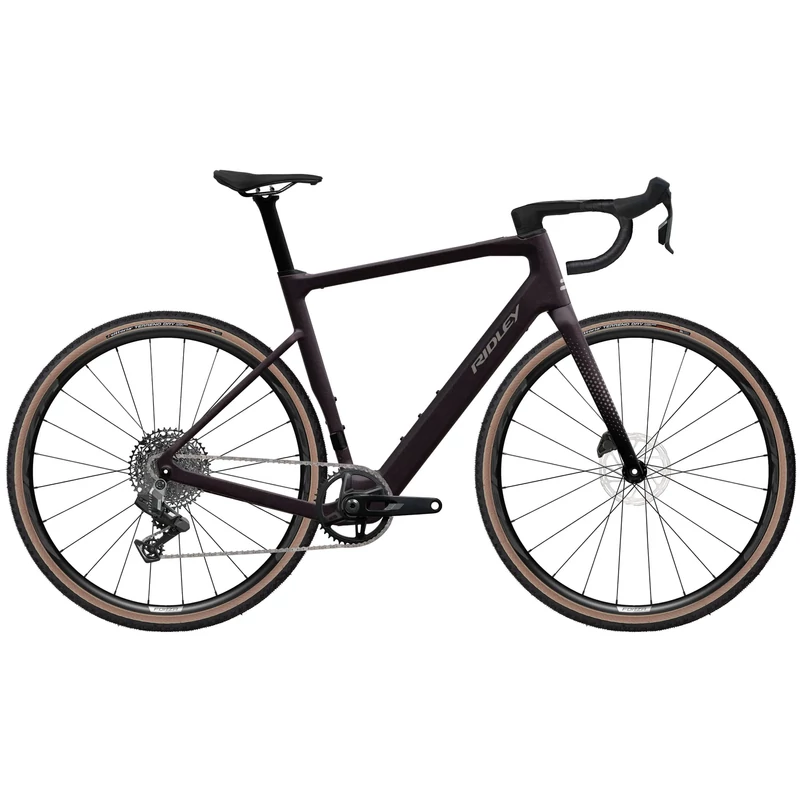 RIDLEY E-Grifn Rival XPLR elektromos országúti kerékpár - szilva - XS