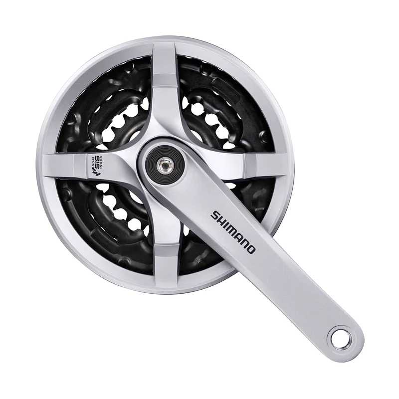 SHIMANO Tourney FC-TY501C kerékpár hajtómű - ezüst - 42-34-24T - 170 mm
