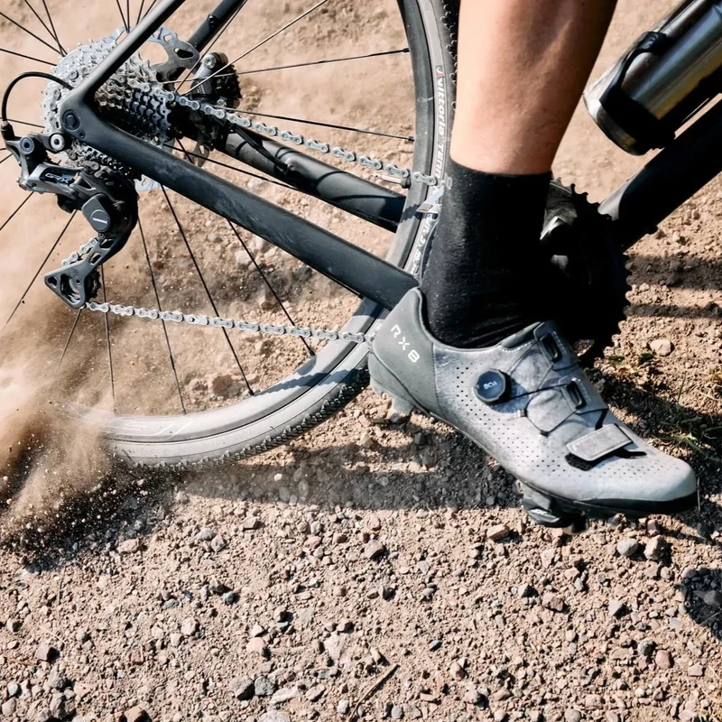 SHIMANO RX801 gravel kerékpáros cipő - fekete - 38 - 6
