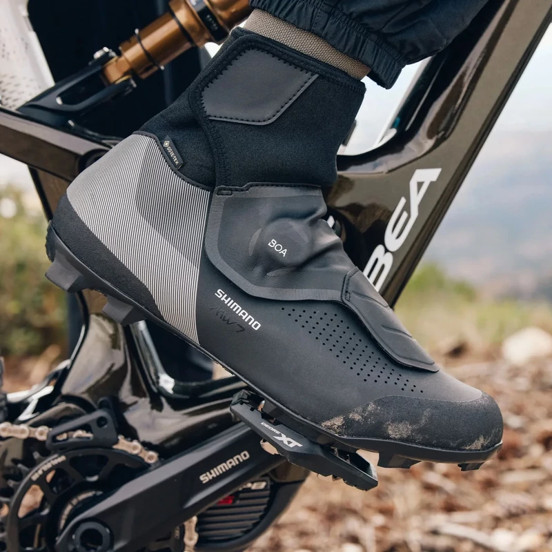 SHIMANO MW702 MTB kerékpáros cipő - fekete - 38 - 7