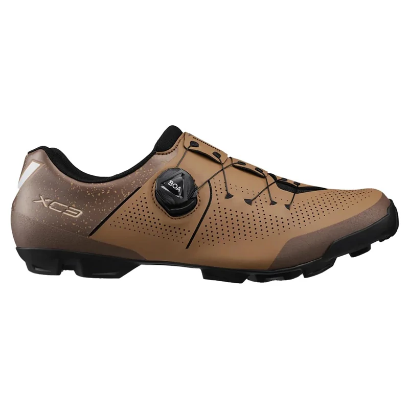 SHIMANO XC302 Wide MTB kerékpáros cipő - barna - 41