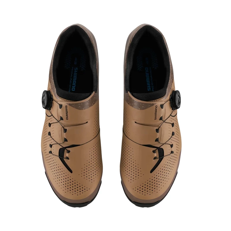 SHIMANO XC302 Wide MTB kerékpáros cipő - barna - 41 - 4