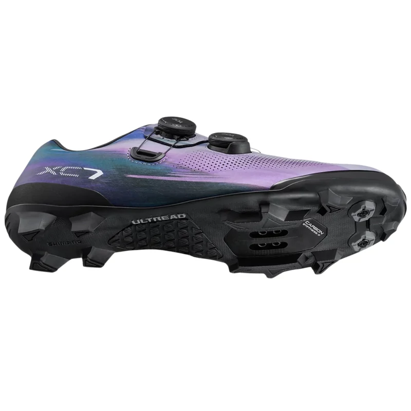 SHIMANO XC703 Wide MTB kerékpáros cipő - lila - 42 - 6