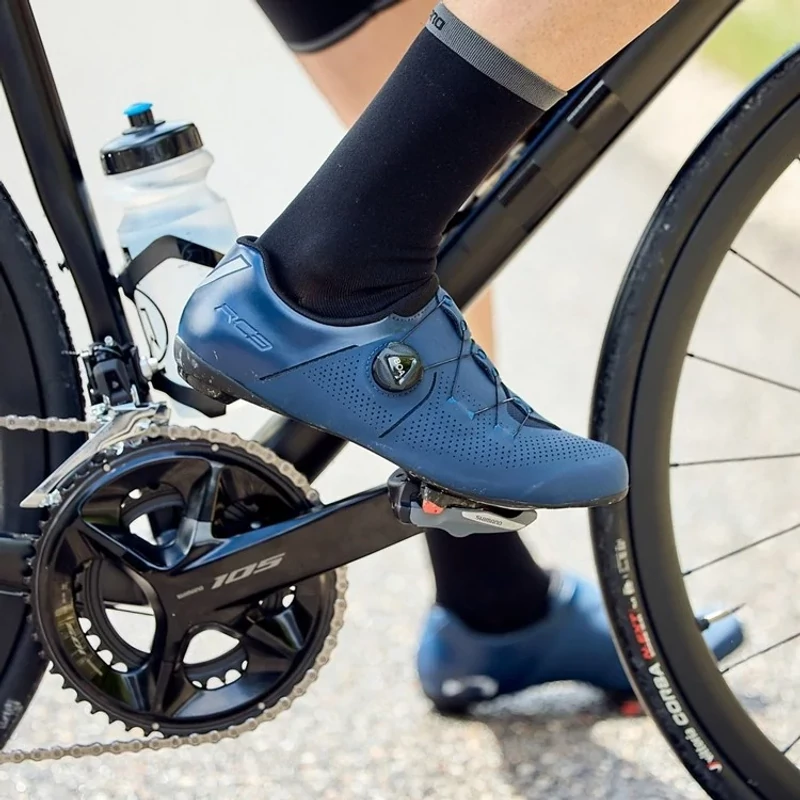 SHIMANO RC302 Wide országúti kerékpáros cipő - fekete - 42 - 7