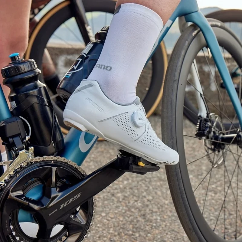 SHIMANO RC302 Wide országúti kerékpáros cipő - fekete - 42 - 8