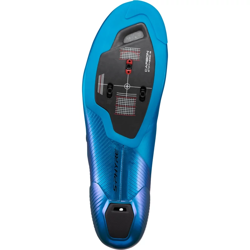 SHIMANO S-Phyre RC903 Wide országúti kerékpáros cipő - kék - 41 - 3