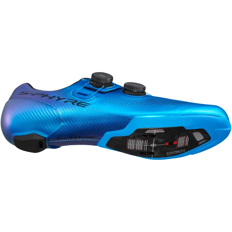 SHIMANO S-Phyre RC903 Wide országúti kerékpáros cipő - kék - 41 - 4