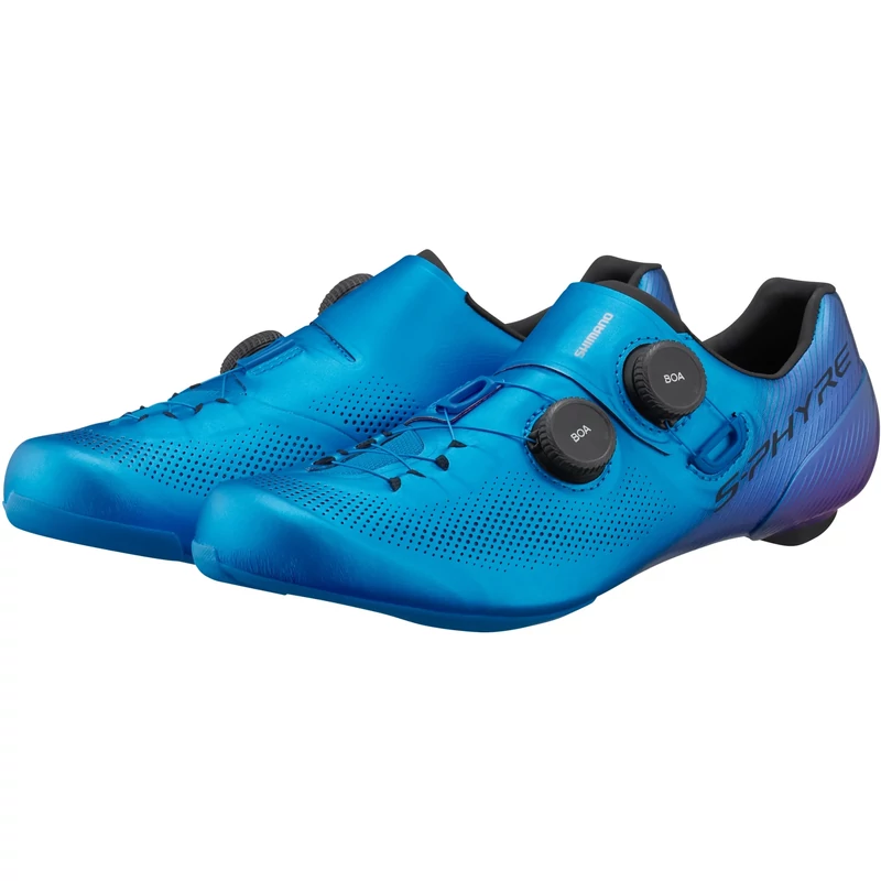 SHIMANO S-Phyre RC903 Wide országúti kerékpáros cipő - kék - 41 - 5