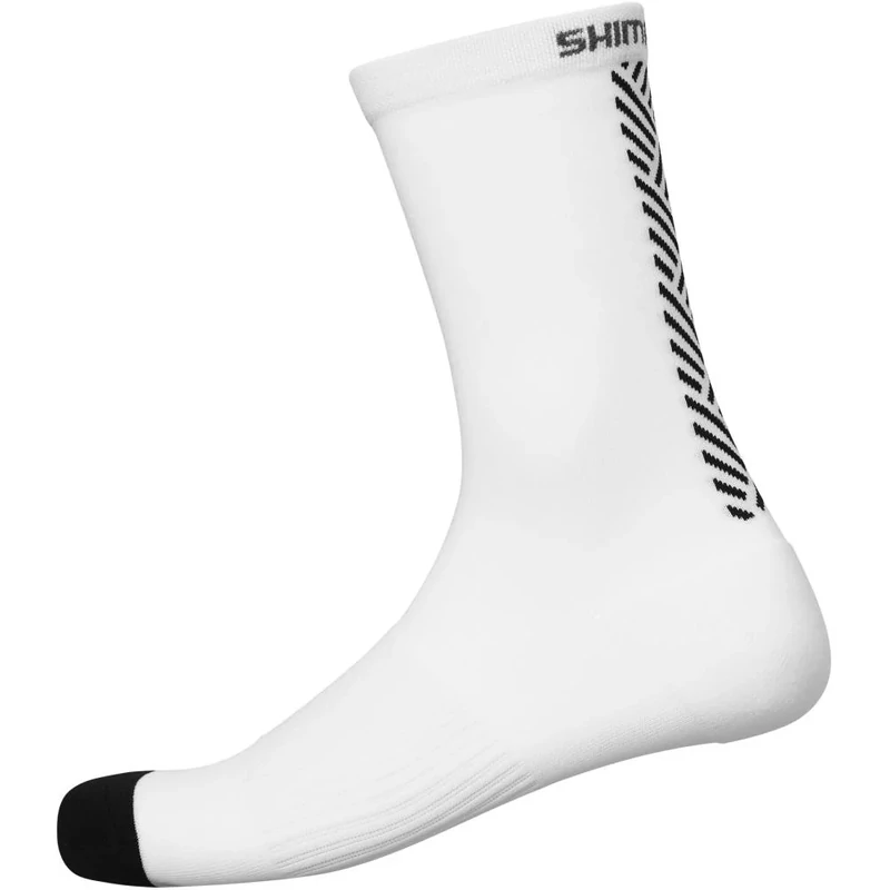 SHIMANO Tall kerékpáros gyapjú zokni - fehér 45-48