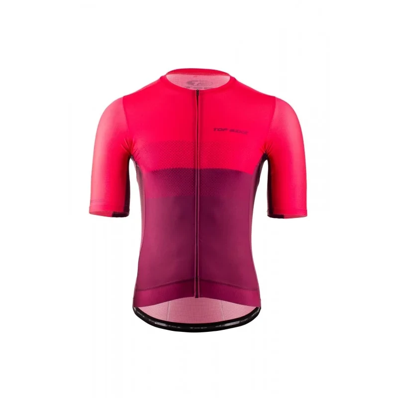Top Bikewear Elastik Plus rövid ujjú kerékpáros mez - pink - XS