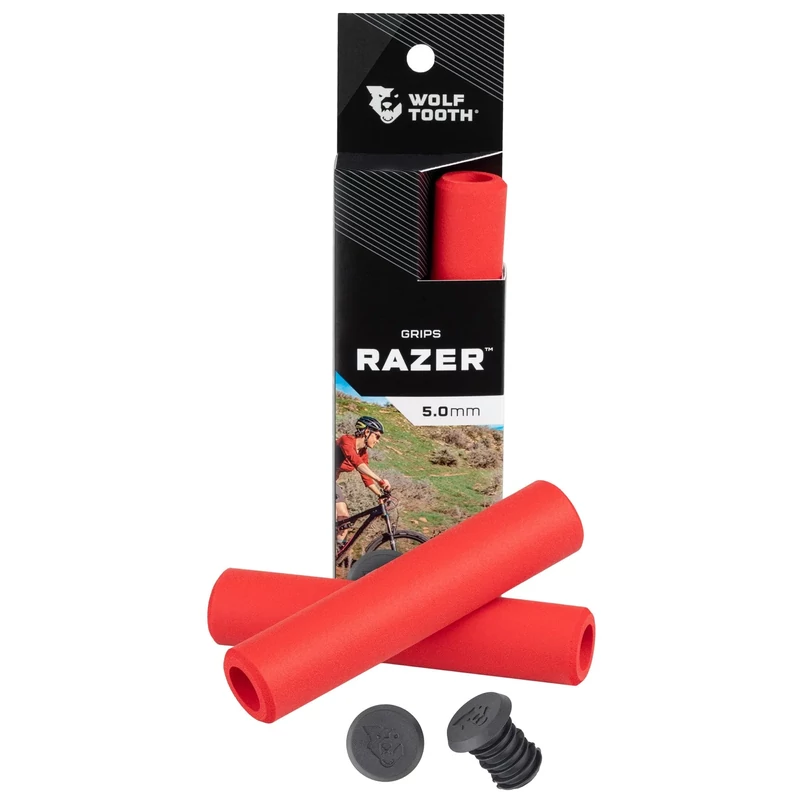 Wolf Tooth Razer kerékpár markolat - piros - 2