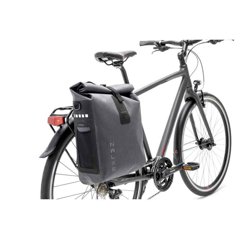 NEWLOOXS Single Varo kerékpáros csomagtartó táska, szürke - 2