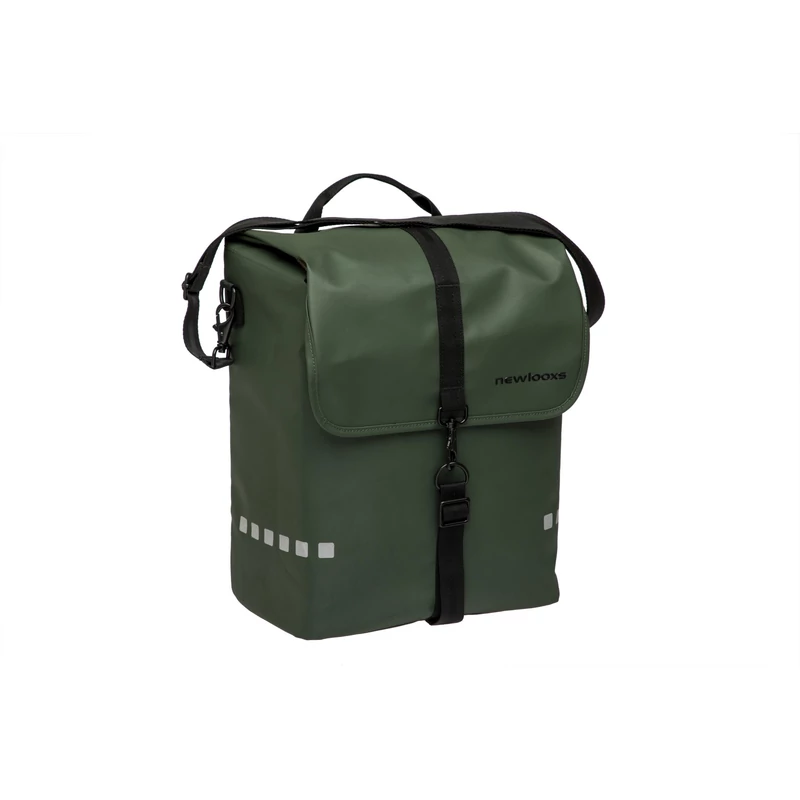 NEWLOOXS Odense Single kerékpáros csomagtartó táska, sötétzöld - 2