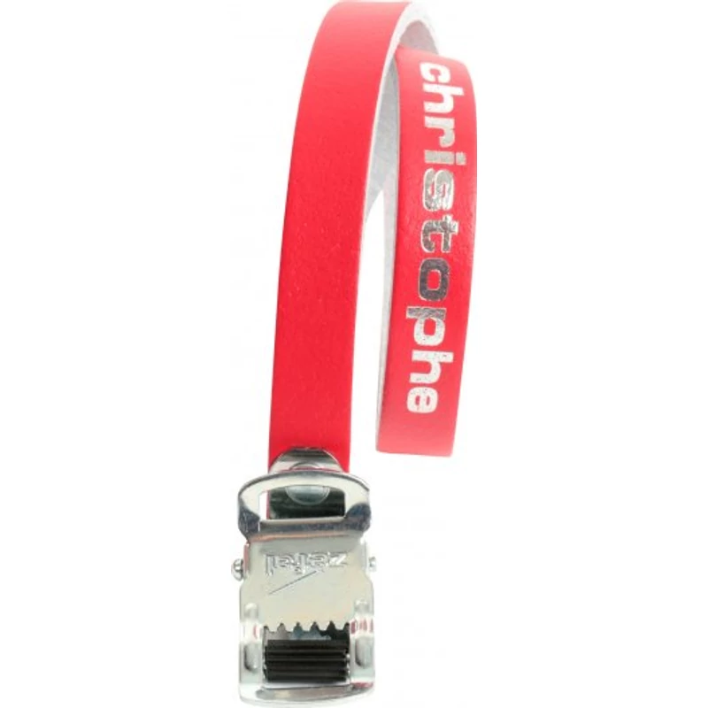 ZÉFAL Christophe - Bőr klipsz szíj - piros | bikecafe.hu